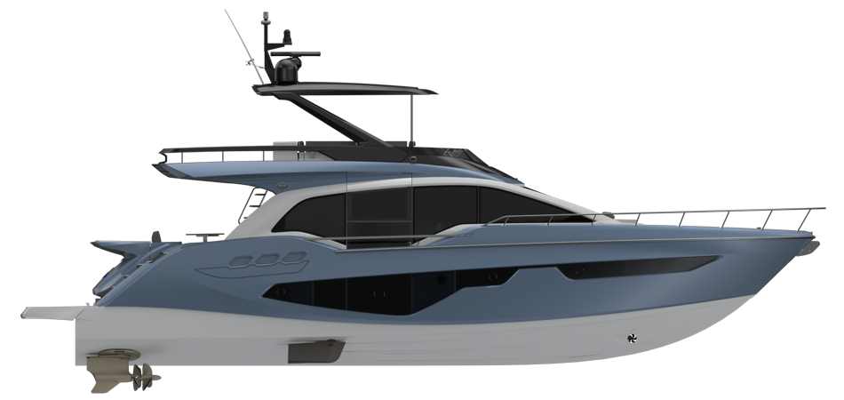 FLYBRIDGE LINE FLY68 GULLWING AIR BLUE METALLIZED (paint)