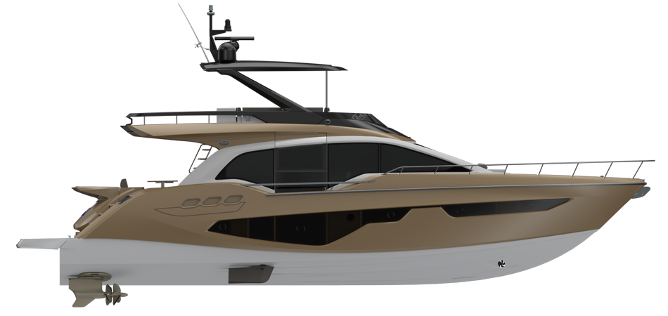 FLY68 GULLWING - FLYBRIDGE LINE GOLD METALLIZED (paint)